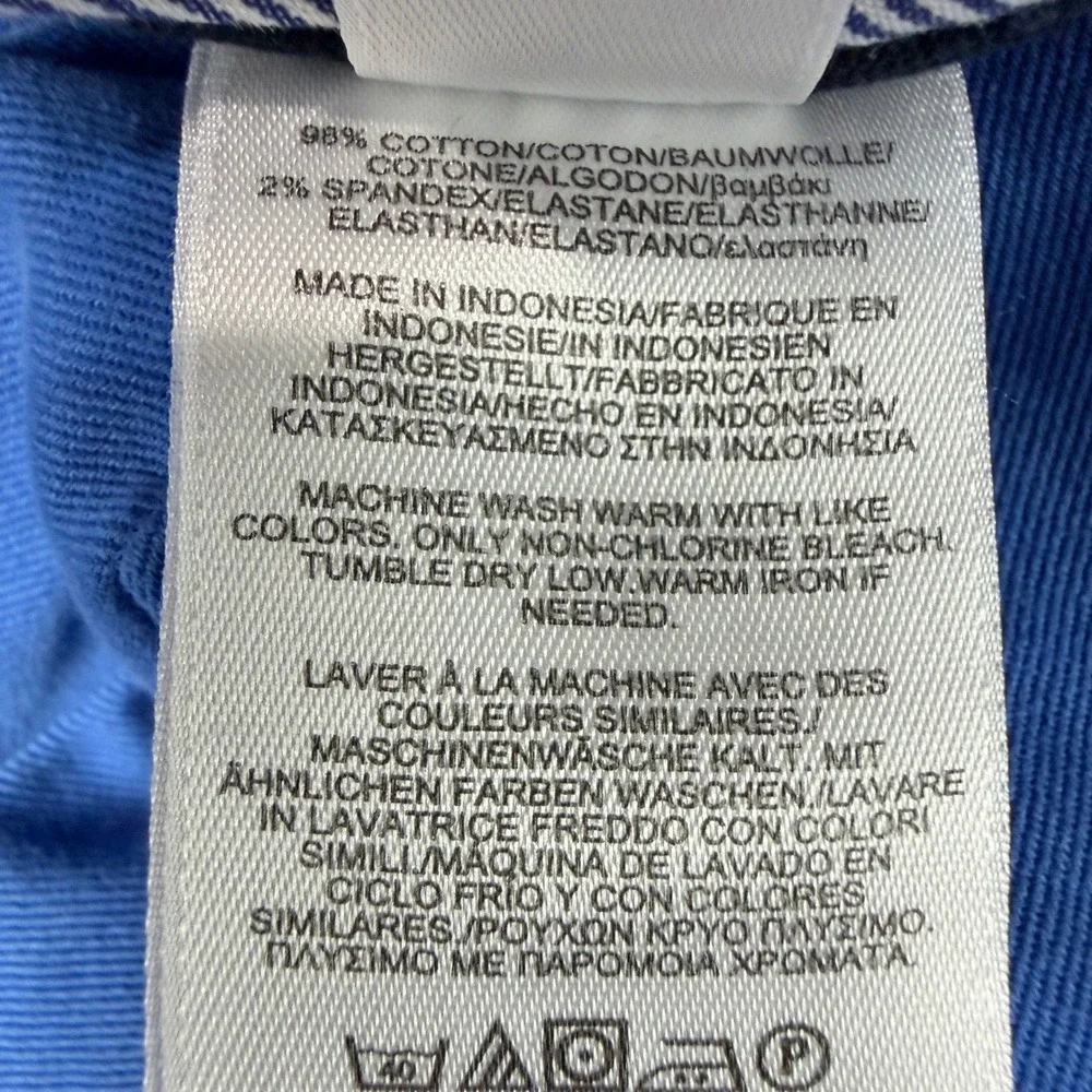 Brooks Brothers Chino Shorts Mens 40 Azure Blue Bermuda Stretch Golf Preppy